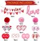 Valentines Day Love Ballons, 40 Inch Large Pink Love Foil Balloons